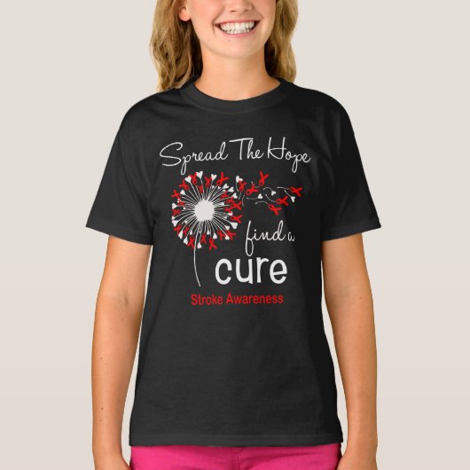 Dandelion Stroke Awareness T-Shirt (Vorderseite)
