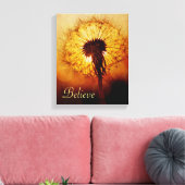 Dandelion Sunset Leinwanddruck (Insitu (Wohnzimmer))