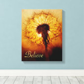 Dandelion Sunset Leinwanddruck (Insitu (Holzboden))