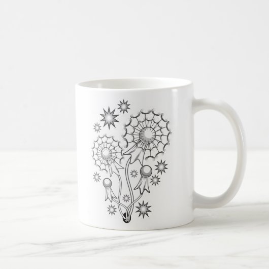Dandelion Tattoo Design Kaffeetasse (Rechts)