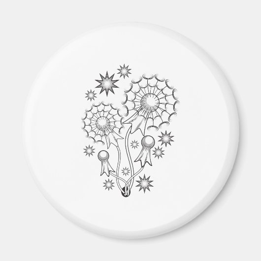 Dandelion Tattoo Design Magnet (Vorne)
