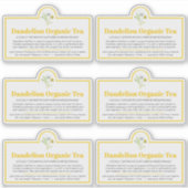 Dandelion Tee Custom-Cut Vinyl Sticker (Vorderseite)