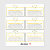 Dandelion Tee Custom-Cut Vinyl Sticker (Blatt)