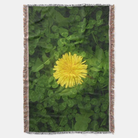 Dandelion Throw Blanket Decke (Vorderseite Vertikal)