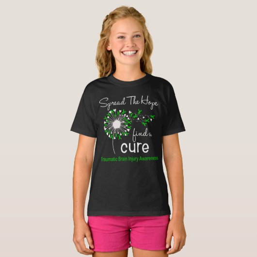 Dandelion Traumatic Brain Injury Awareness T-Shirt (Vorne ganz)