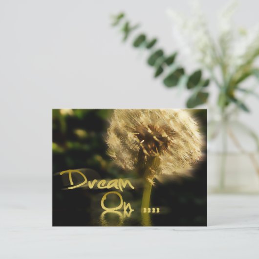 Dandelion träumt... Postkarte (Stehend Vorderseite)