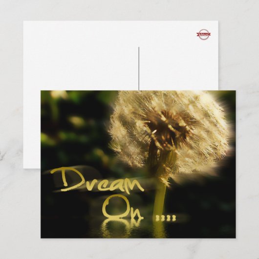 Dandelion träumt... Postkarte (Vorne/Hinten)