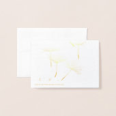 Dandelion Tufts in Flight Folienkarte (Rückseite mit Umschlag)