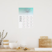 Dandelion Uhren Kalender 2022 Poster (Küche)