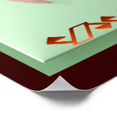 Dandelion und Little Green Hummingbird Poster (Ecke)