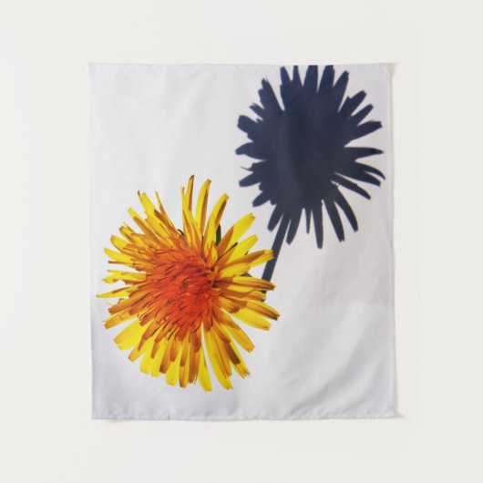 Dandelion und Schattenwatte Wandteppich (Vorderseite)