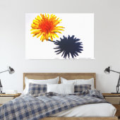 Dandelion und Shadow 60x40 (150x100cm) waccna Leinwanddruck (Insitu (Schlafzimmer))