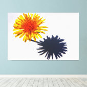 Dandelion und Shadow 60x40 (150x100cm) waccna Leinwanddruck (Insitu (Holzboden))