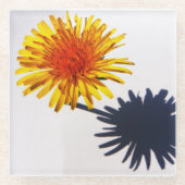 Dandelion und Shadow Küstenercna Glasuntersetzer (Vorderseite)
