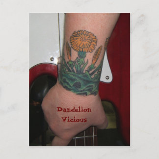 Dandelion Vicious Postcard Postkarte