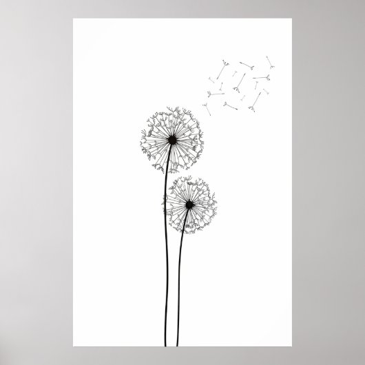 Dandelion Wall Art Poster (Vorne)