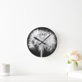 Dandelion Wall Clock Runde Wanduhr (Zuhause)