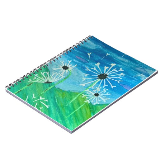 Dandelion Watercolor Notizblock (Linke Seite)