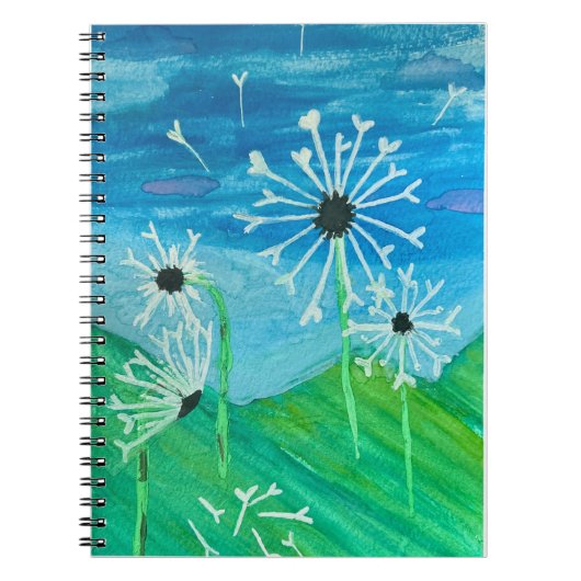 Dandelion Watercolor Notizblock (Vorderseite)