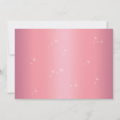 Dandelion Wedding Einladung in Rose Gold und Grau (Rückseite)