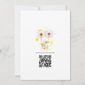 Dandelion Wedding QR Code Einladung (Rückseite)