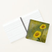 Dandelion-Wildblumen Sokrates Quote Journal Notizblock (Innenseite)