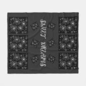 Dandelion, wilde Blume und Honigbienen Fleecedecke (Vorderseite (Horizontal))