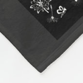 Dandelion, wilde Blume und Honigbienen Fleecedecke (Ecke)