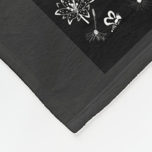 Dandelion, wilde Blume und Honigbienen Fleecedecke (Ecke)