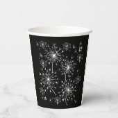 Dandelion, wilde Blume und Honigbienen Pappbecher (Rückseite)