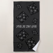 Dandelion, wilde Blume und Honigbienen Strandtuch (Vorderseite)