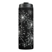 Dandelion, wilde Blume und Honigbienen Thermosbecher (Vorderseite)