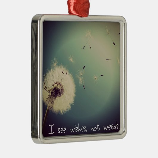 Dandelion Wises Ornament Aus Metall (Rechts)