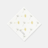 Dandelion Wish Blume Brautparty Serviette (Ecke)