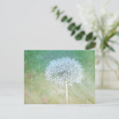 Dandelion Wish Dreamy Design Postkarte (Stehend Vorderseite)