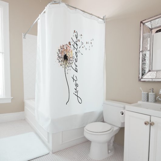 Dandelion Wish Duschvorhang Sonnenuntergang Schmet (Beispiel)