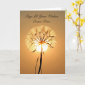 Dandelion Wish Karte (Gelbe Blume)