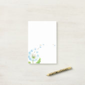 Dandelion Wish Post-it Klebezettel (Auf Schreibtisch)