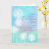 Dandelion wünscht Beileid zur Unterstützung von Au Karte (Gelbe Blume)