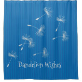 Dandelion wünscht Design-Duschvorhang Duschvorhang (Vorderseite)