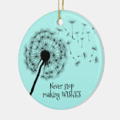 Dandelion wünscht Design Keramik Ornament (Links)