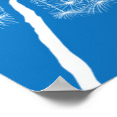 Dandelion wünscht Design Poster (Ecke)