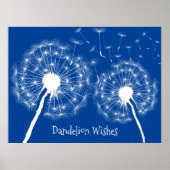 Dandelion wünscht Design Poster (Vorne)