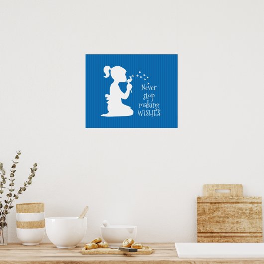 Dandelion wünscht Design Poster (Küche)