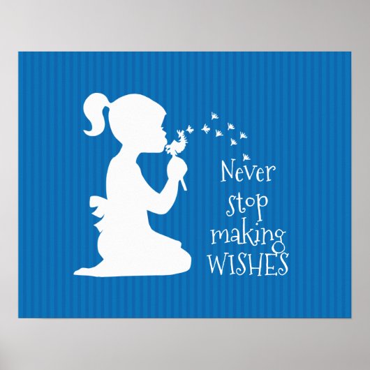 Dandelion wünscht Design Poster (Vorne)