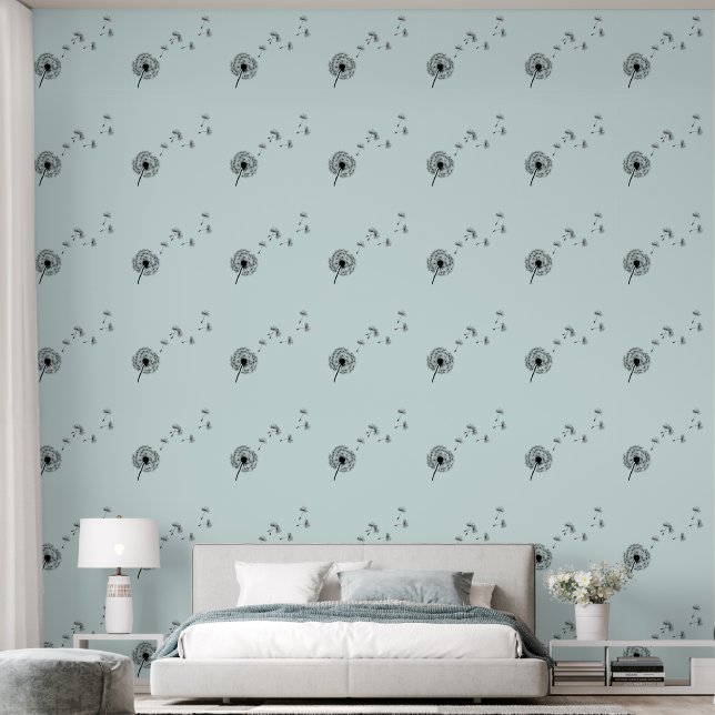 Dandelion wünscht Design Tapete (Schlafzimmer)