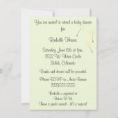 Dandelion wünscht eine Einladung für eine Babydusc (Rückseite)