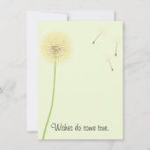 Dandelion wünscht eine Einladung für eine Babydusc (Vorderseite)