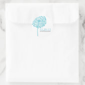 Dandelion wünscht Gastgeschenk Hochzeit Stickers (Tasche)