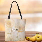 Dandelion wünscht Monogram Tasche